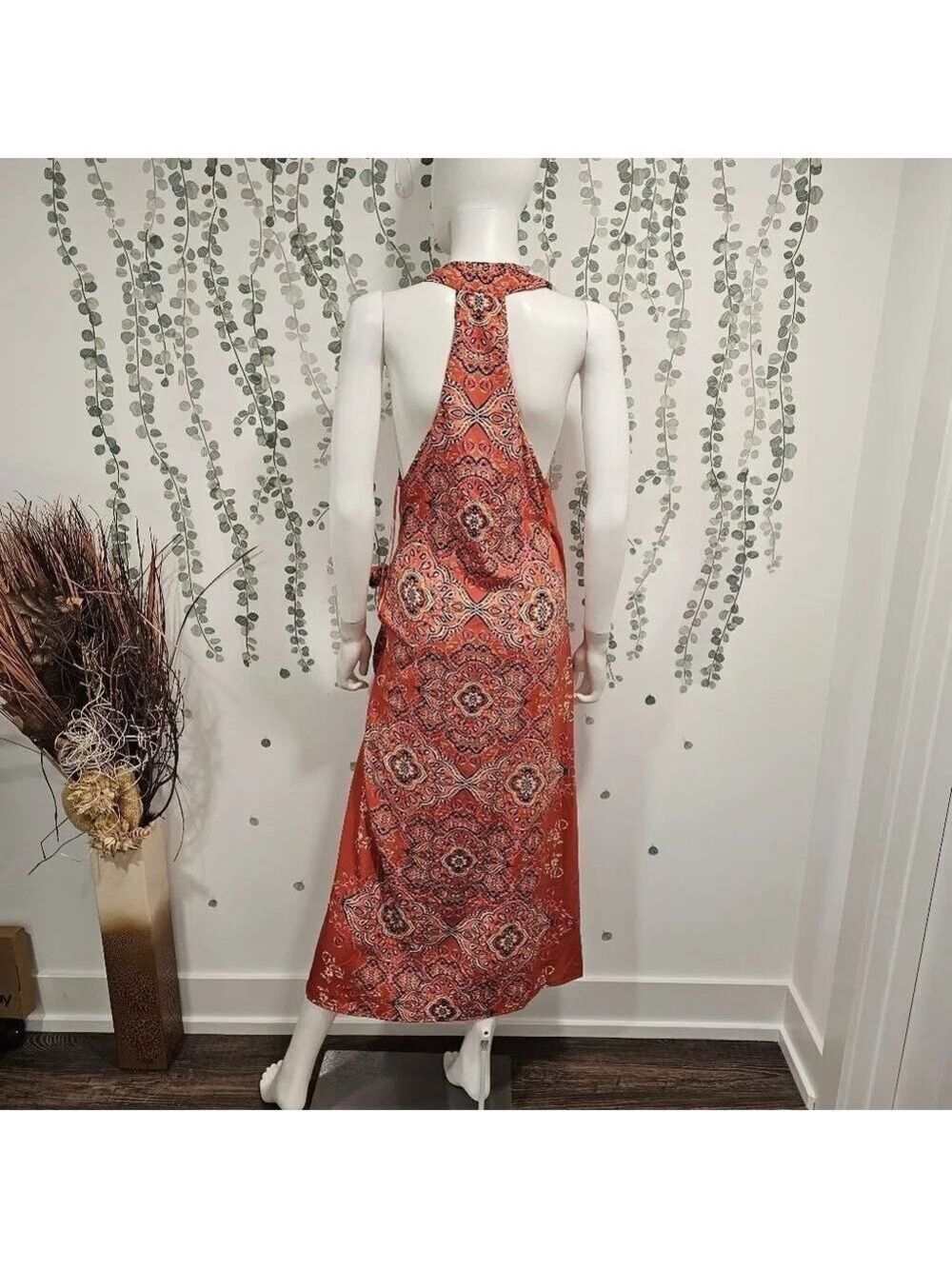 Kendall + Kylie Orange Boho Dress Size M - Picture 7 of 10